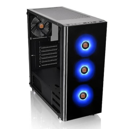 Thermaltake V200 Tempered Glass RGB Edition No Power Supply ATX Mid Tower (Black) CA-1K8-00M1WN-01